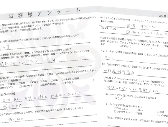 お客様アンケート