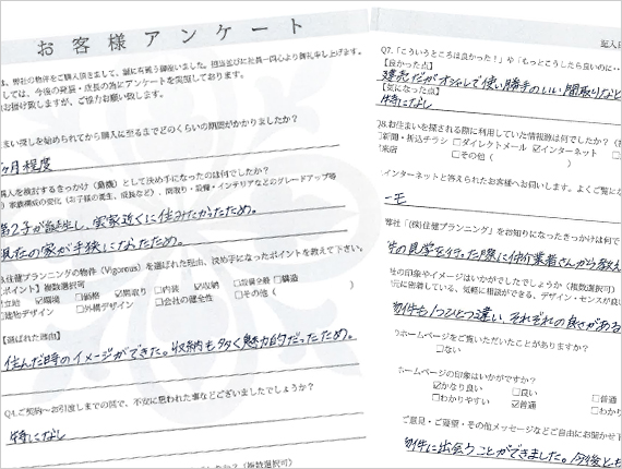 お客様アンケート
